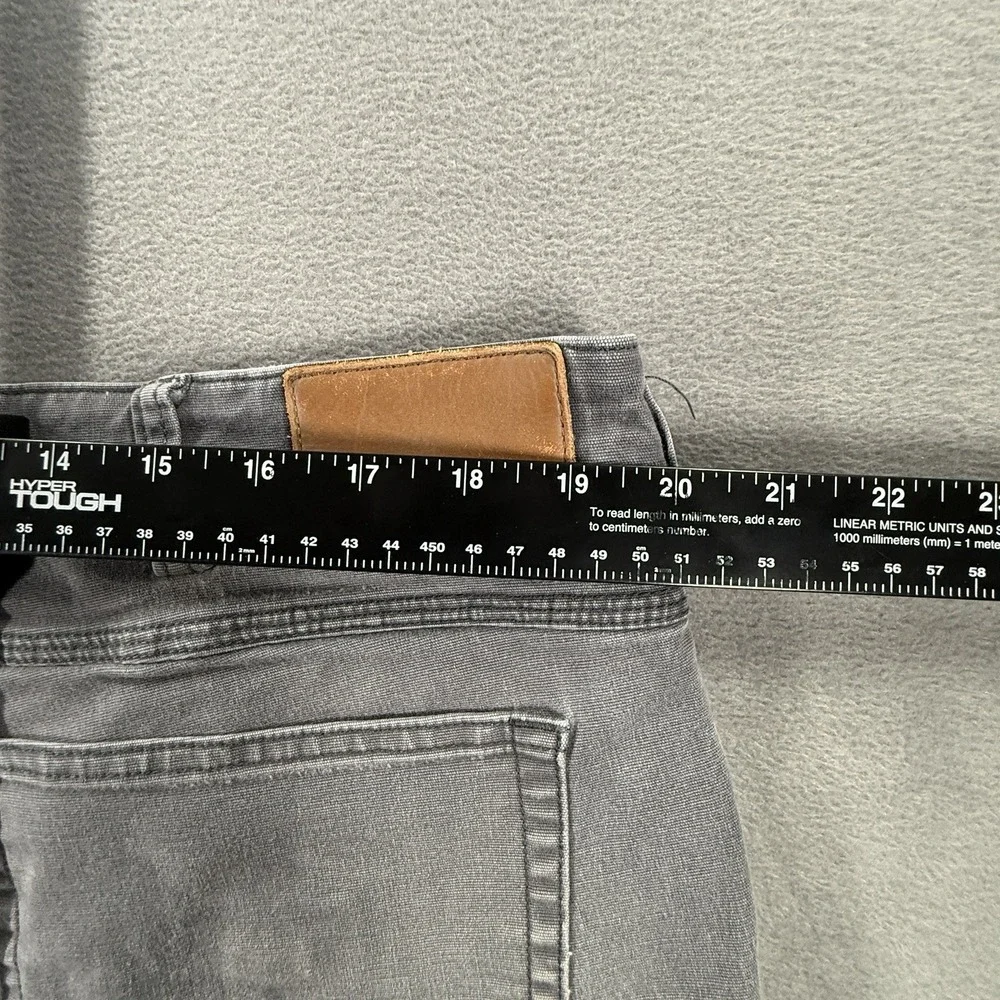 Duluth Trading Co 42x32 Gray Work Pants Flex Fire Hose 5 Pocket Stained